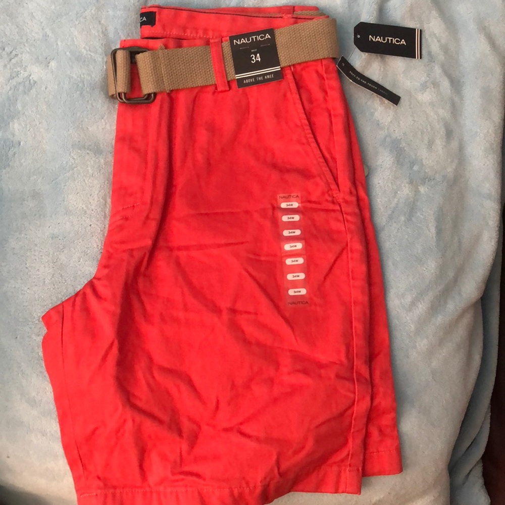 Nautical sailor red shorts